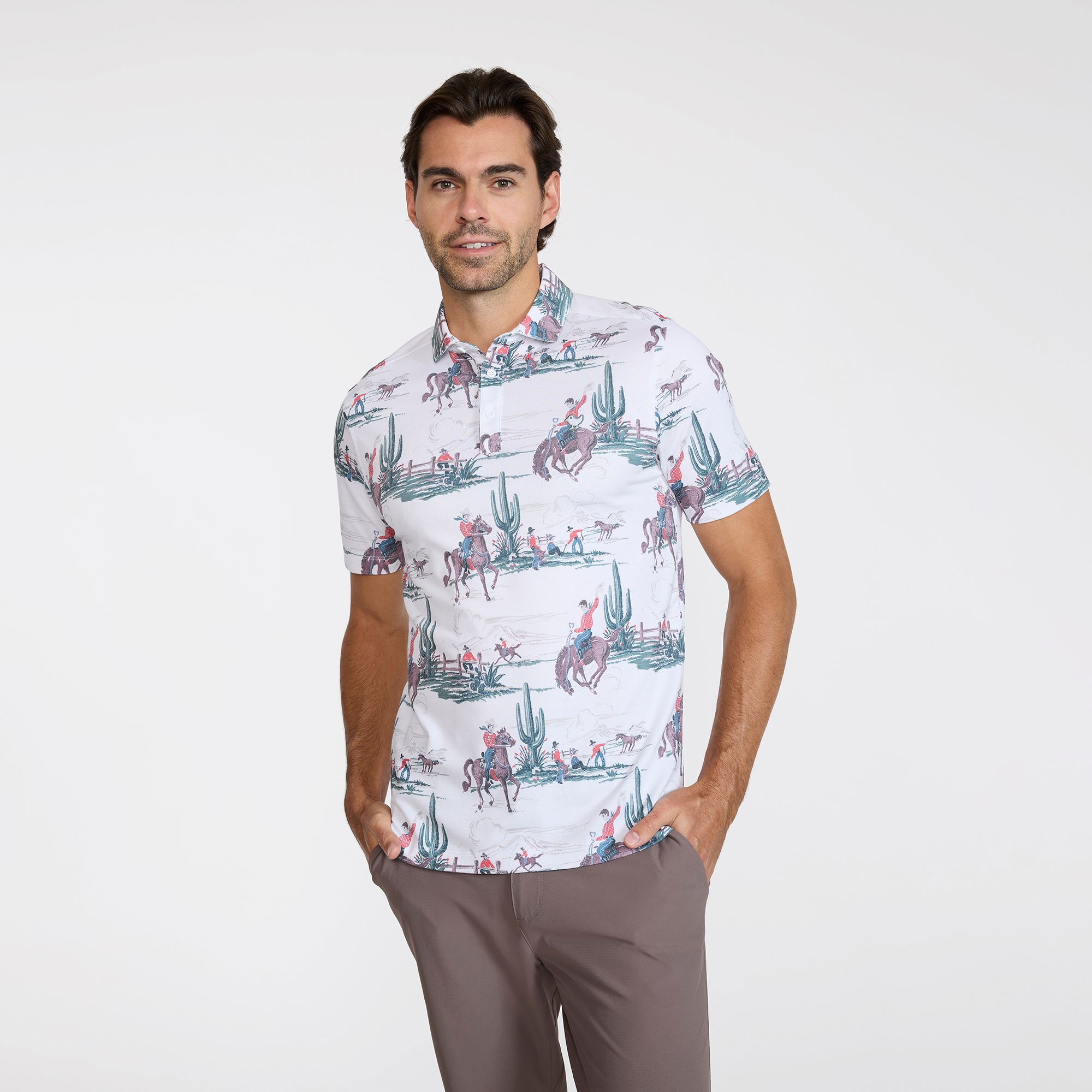Bad Birdie Men's Evolution Pique Golf Polo