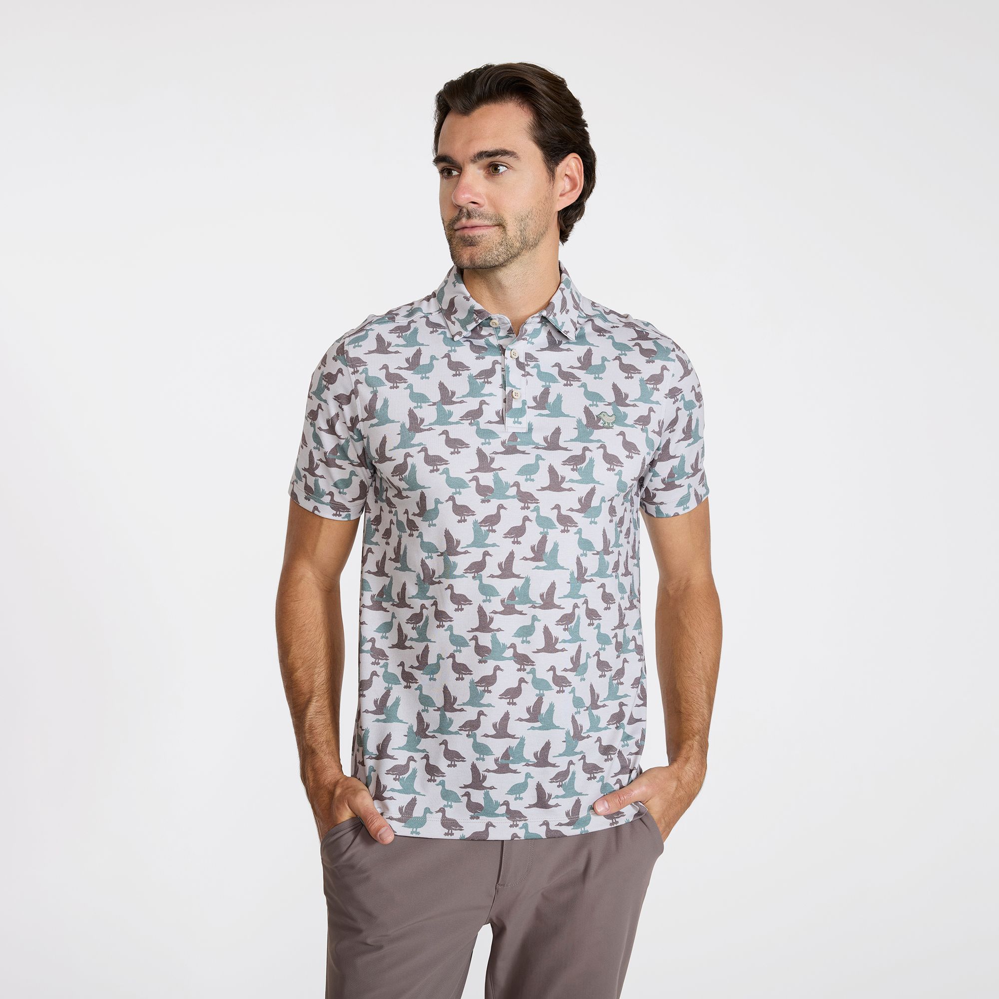 Bad Birdie Men's Evolution Pique Golf Polo