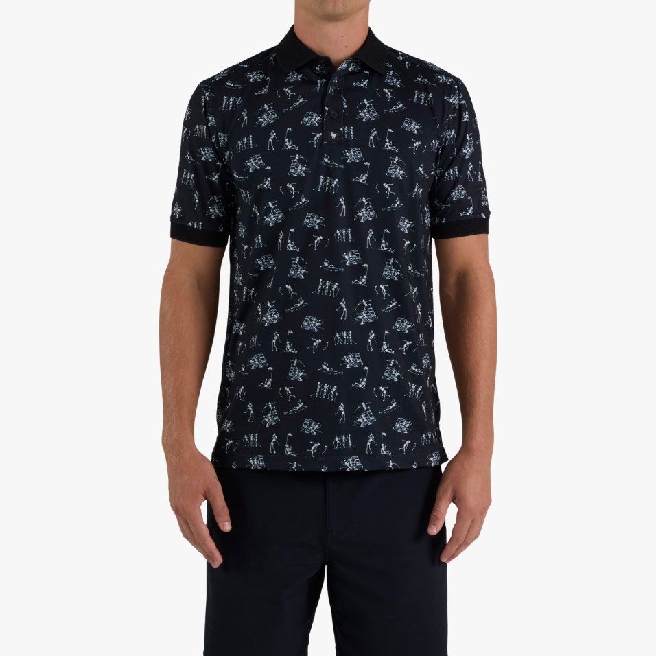 Bad Birdie Men's Evolution Ridge Performance Golf Polo