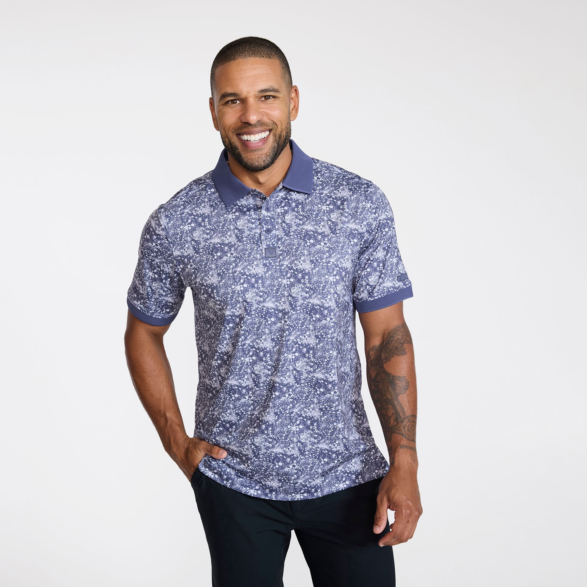 Bad Birdie Men's Evolution Ridge Performance Golf Polo