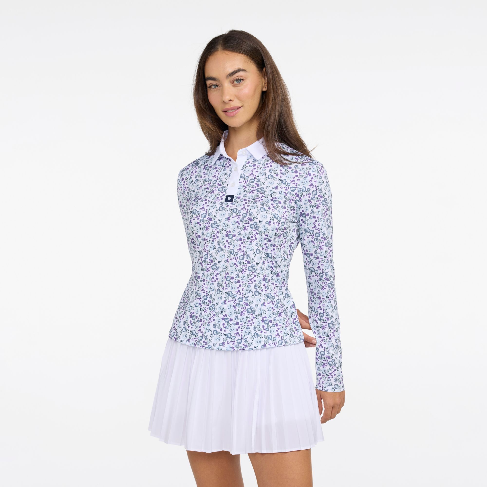 Bad Birdie Women's Long Sleeve Core Performance Golf Polo