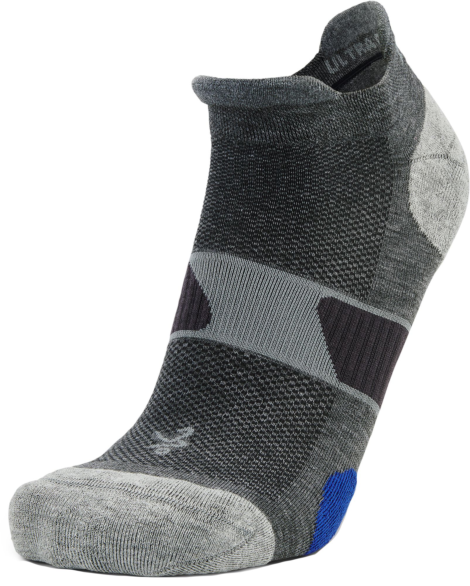 Balega Ultraglide with Lycra Dry No Show Tab Socks Grey thumbnail