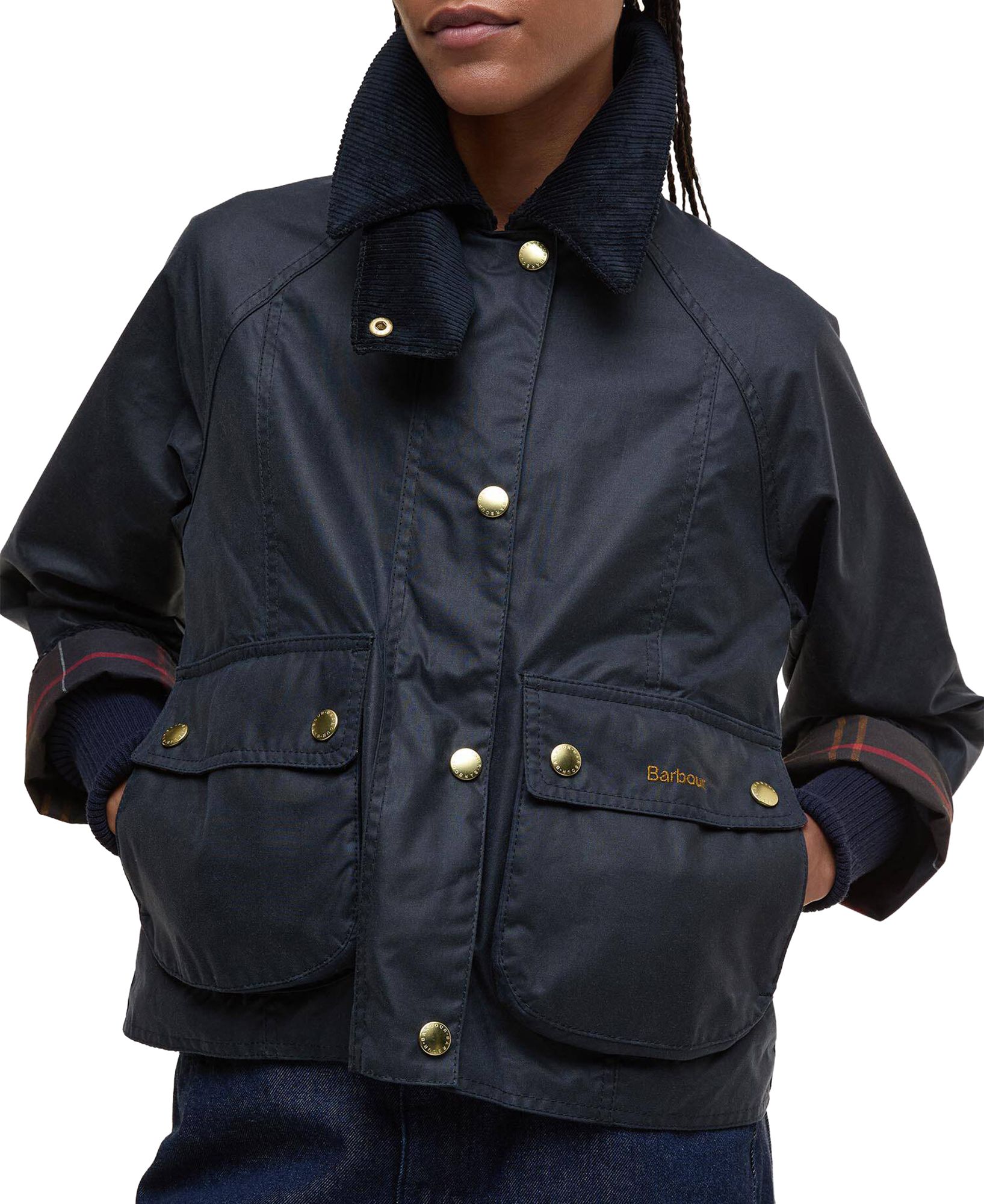 Barbour Women's Cropped Beadnell Wax Jacket
