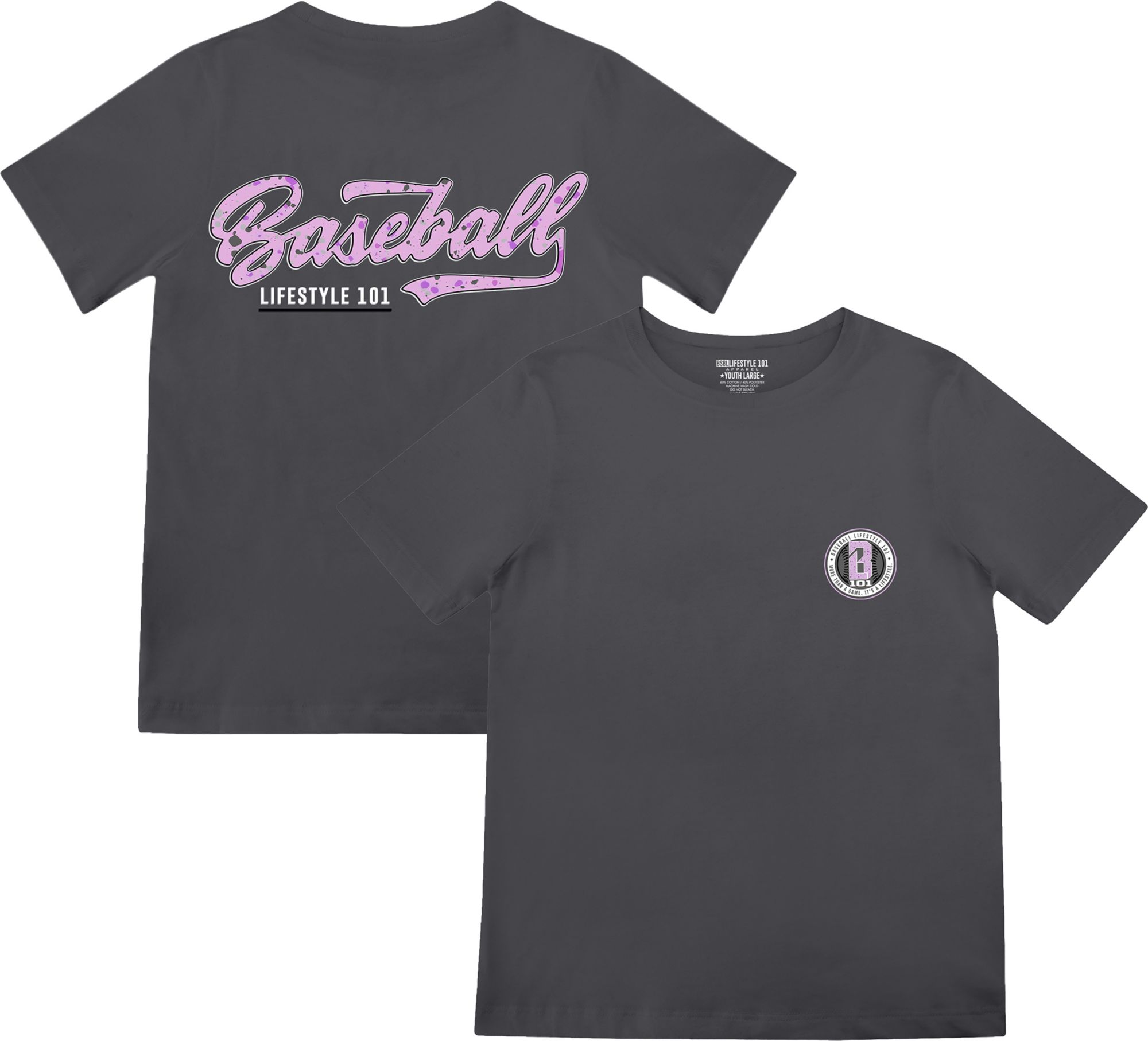 Baseball Lifestyle 101 Boys' Splatter Shirt