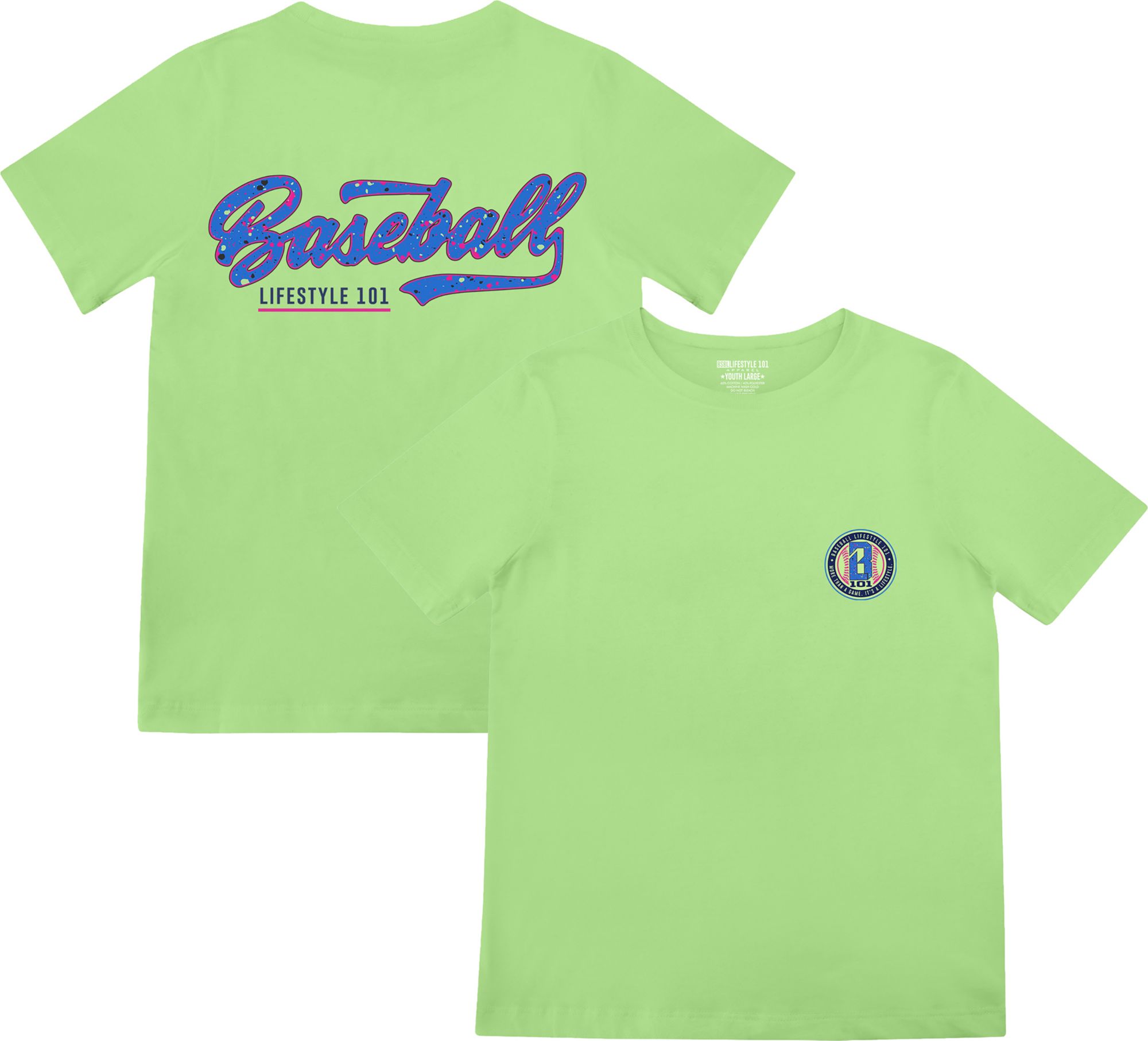 Baseball Lifestyle 101 Boys' Splatter Shirt