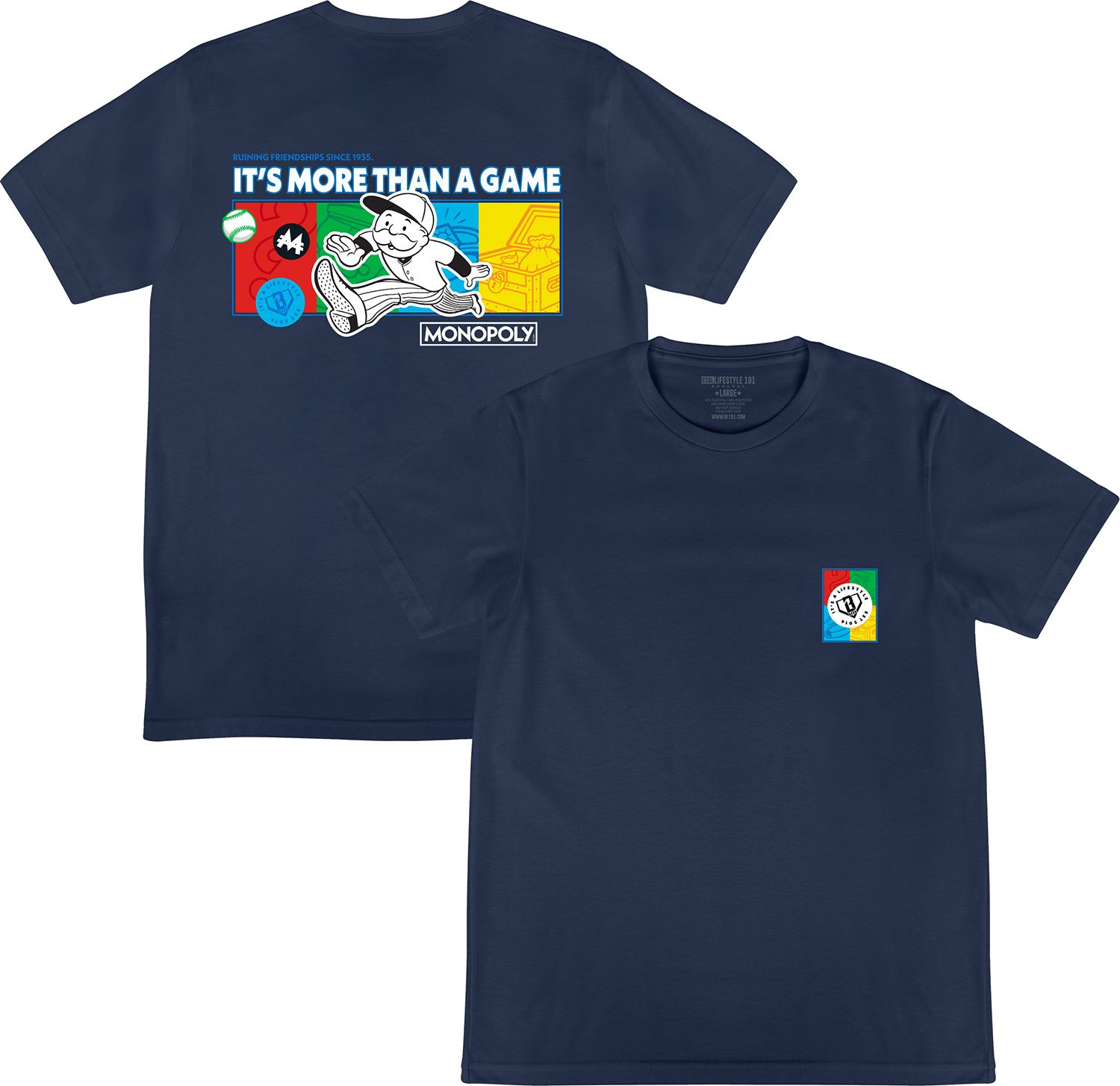 Baseball Lifestyle 101 x Monopoly Men's Homerun Hustle Shirt