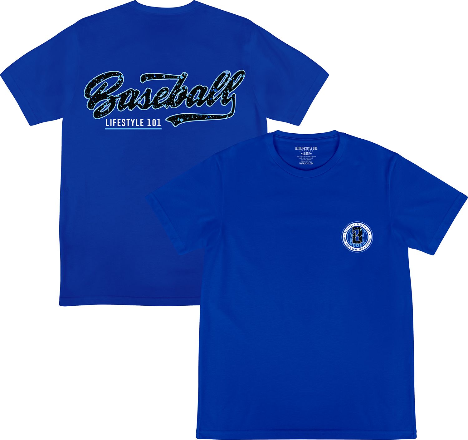 Baseball Lifestyle 101 Men's Splatter Shirt