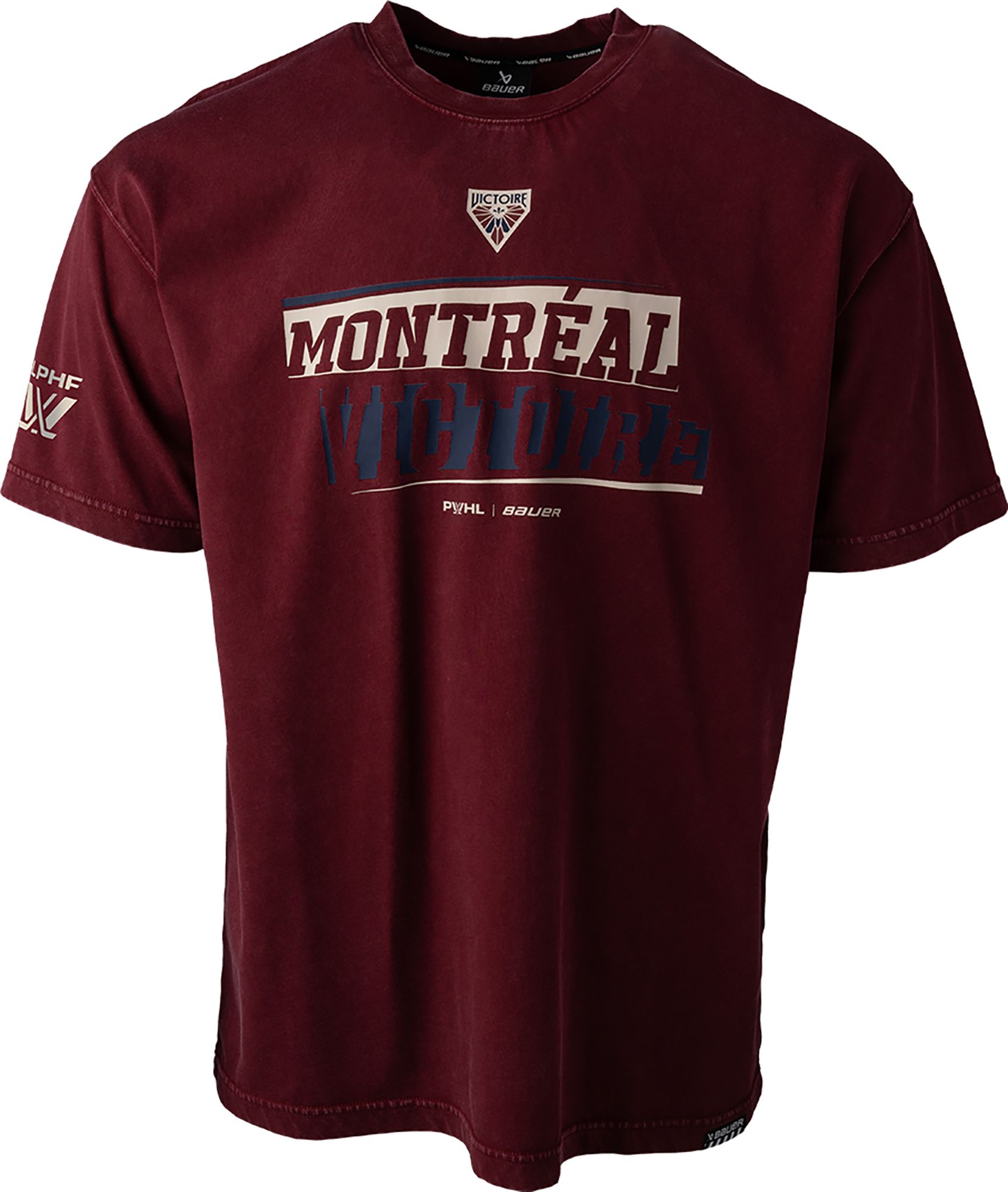 Bauer Men's Montreal Victoire Maroon Boxy T-Shirt