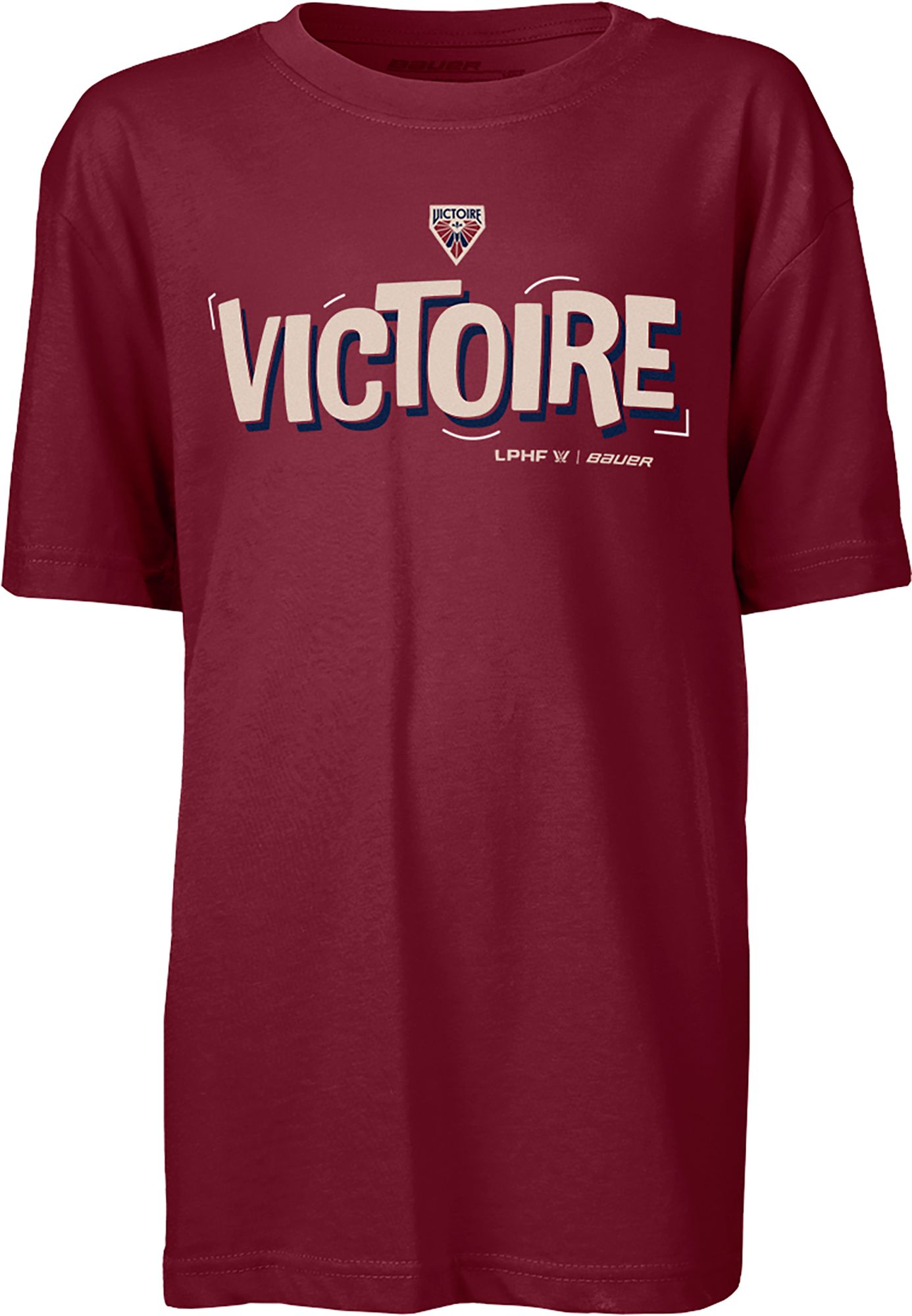 Bauer Youth Montreal Victoire Maroon Graphic T-Shirt