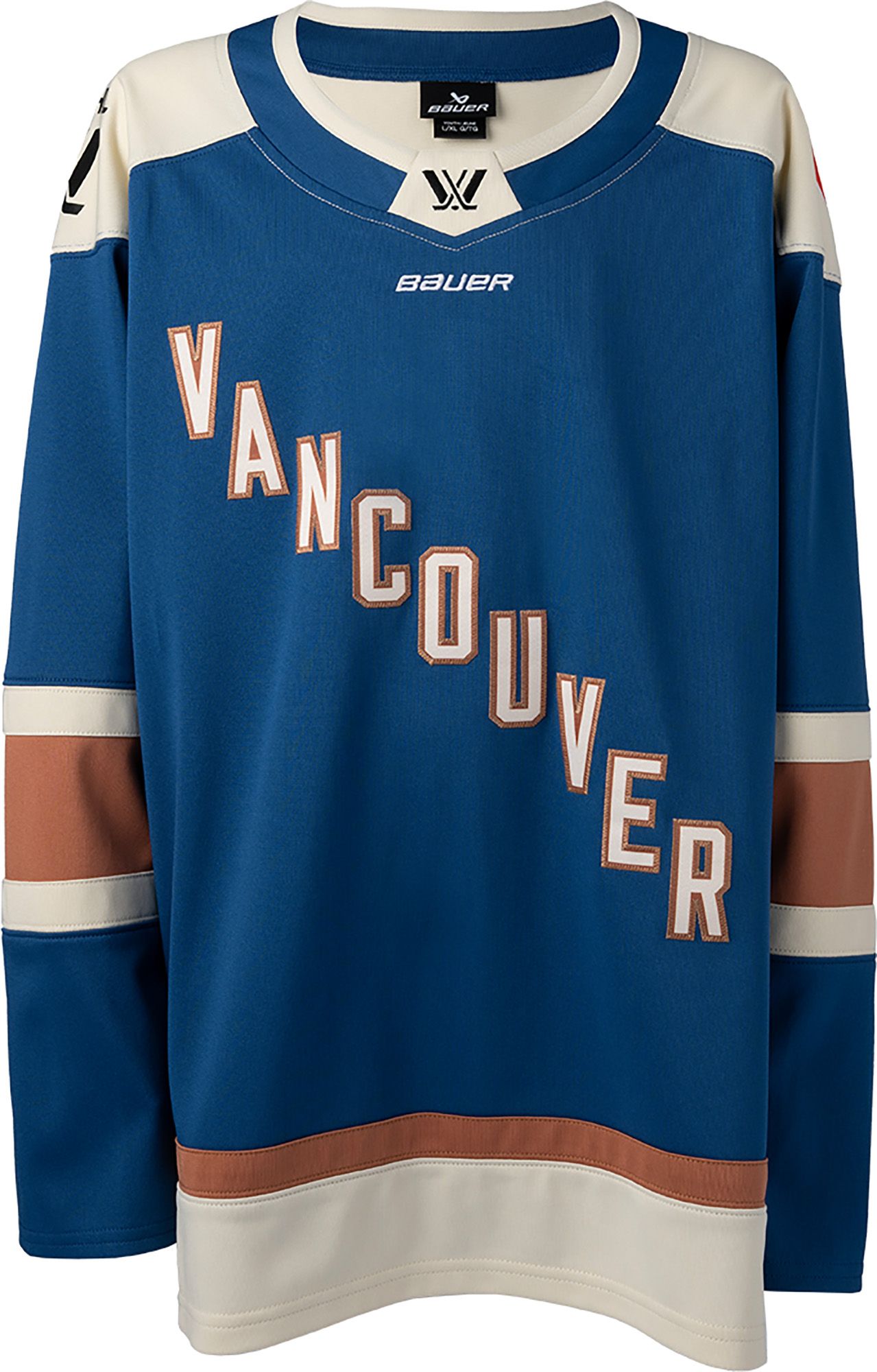 Bauer Youth Vancouver Blue Home Authentic Jersey