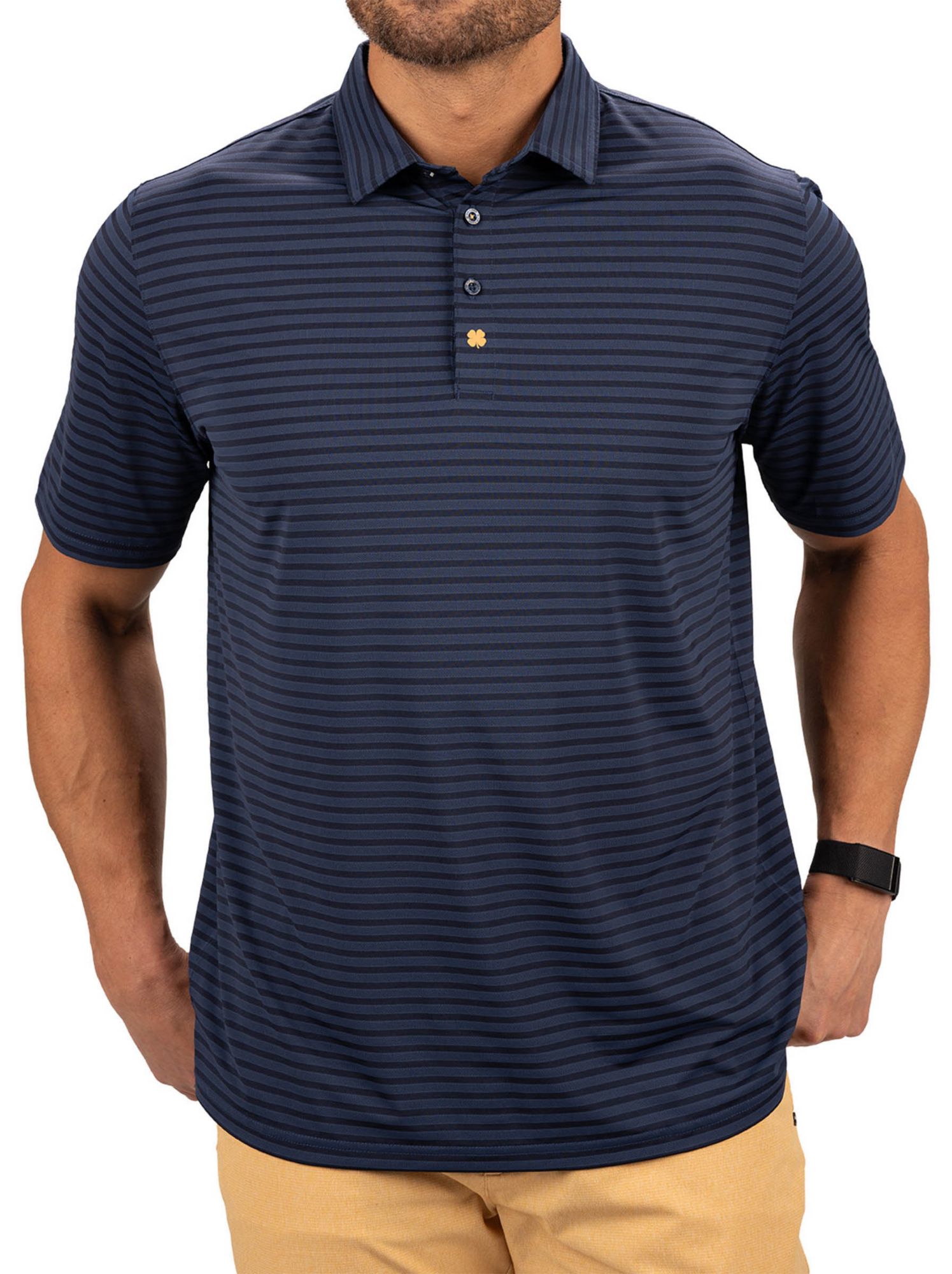 Black Clover Men's Palmer Jacquard Golf Polo