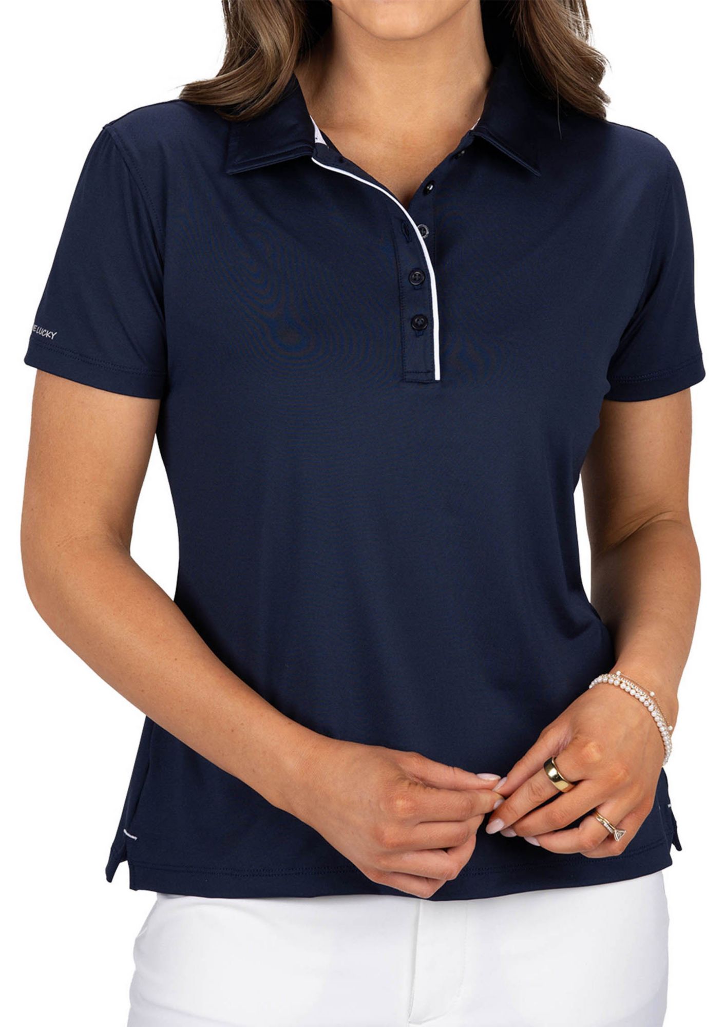 Black Clover Women's Mina Short Sleeve Golf Polo
