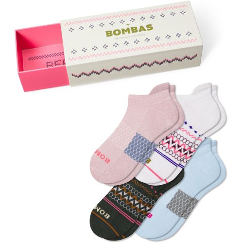 Bombas Holiday Gift Box Ankle Socks - 4 Pack