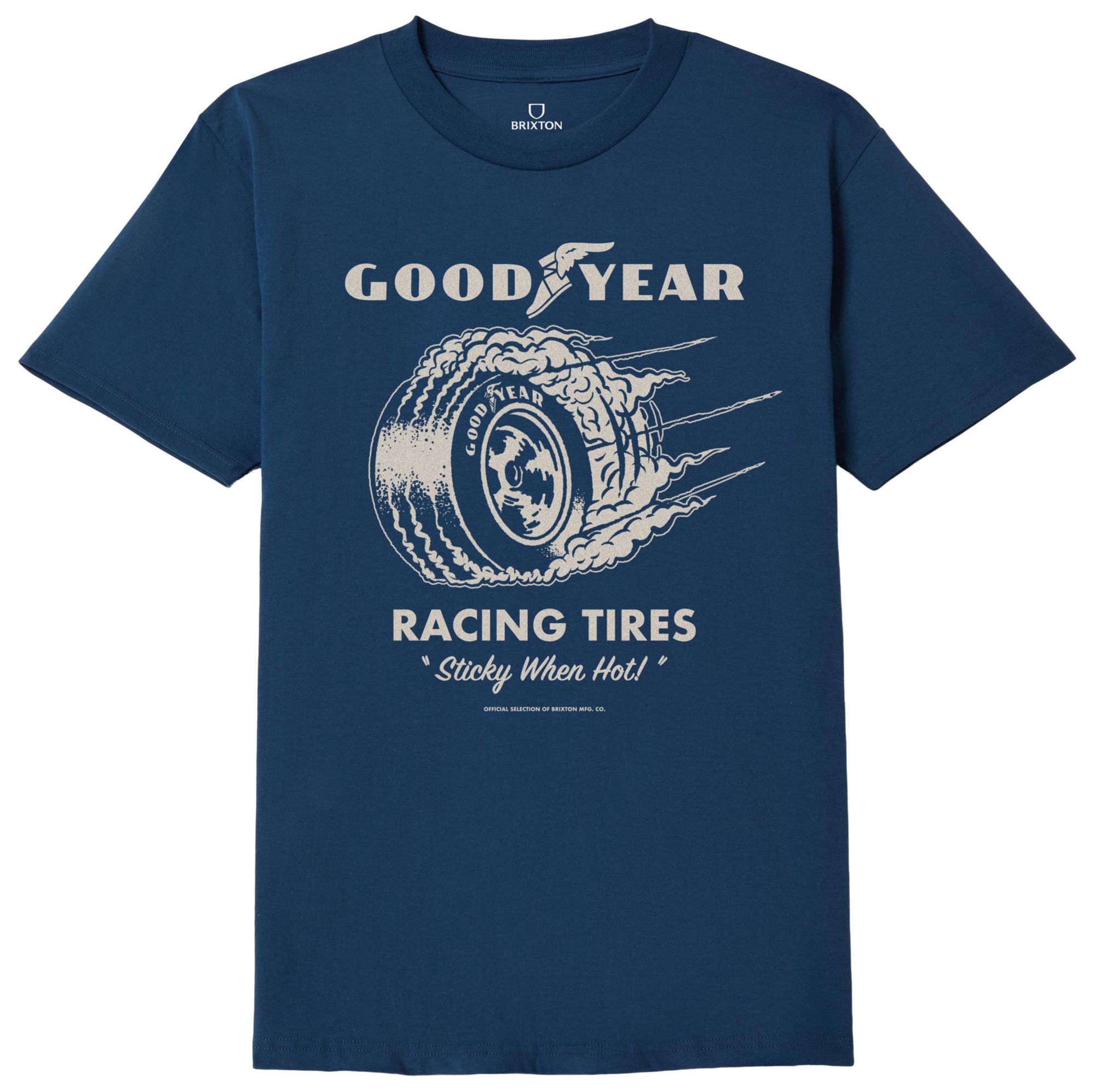 BRIXTON Men's Goodyear Cheater Slick Short Sleeve Standard T-Shirt