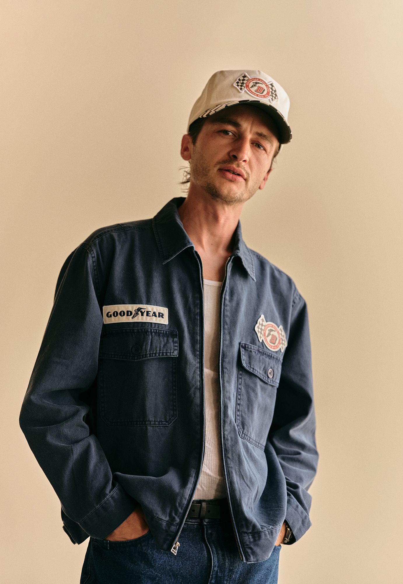 BRIXTON Men's Goodyear Trademark Lightweight Jacket