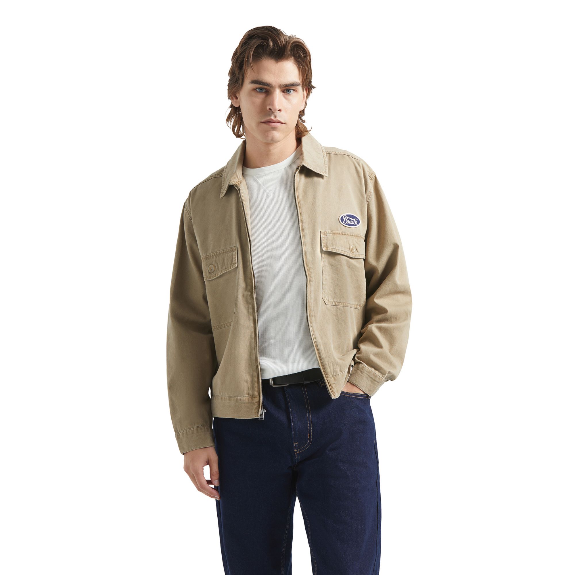 BRIXTON Men's Trademark Lightweight Garage Jacket