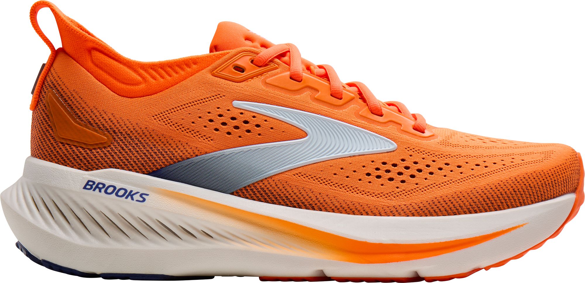 Shocking Orange/Blue/White
