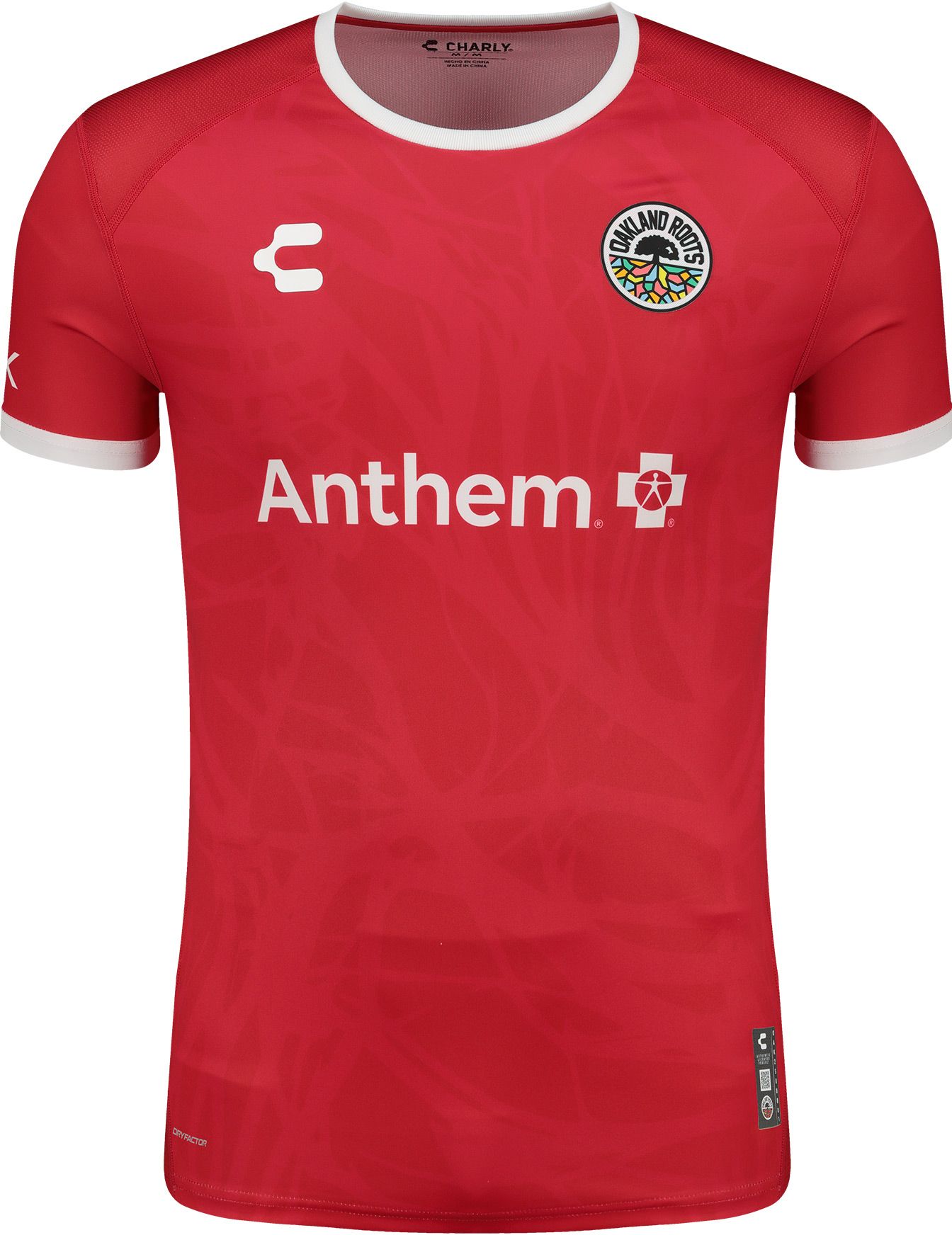 Charly Adult Oakland Roots SC 2025-26 Red Home Goalkeeper Jersey