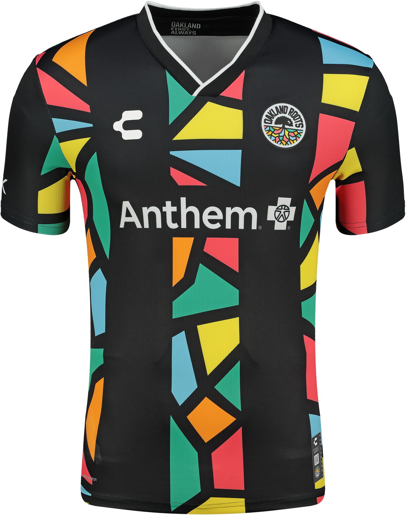 Charly Adult Oakland Roots SC 2025-26 Black Home Authentic Jersey