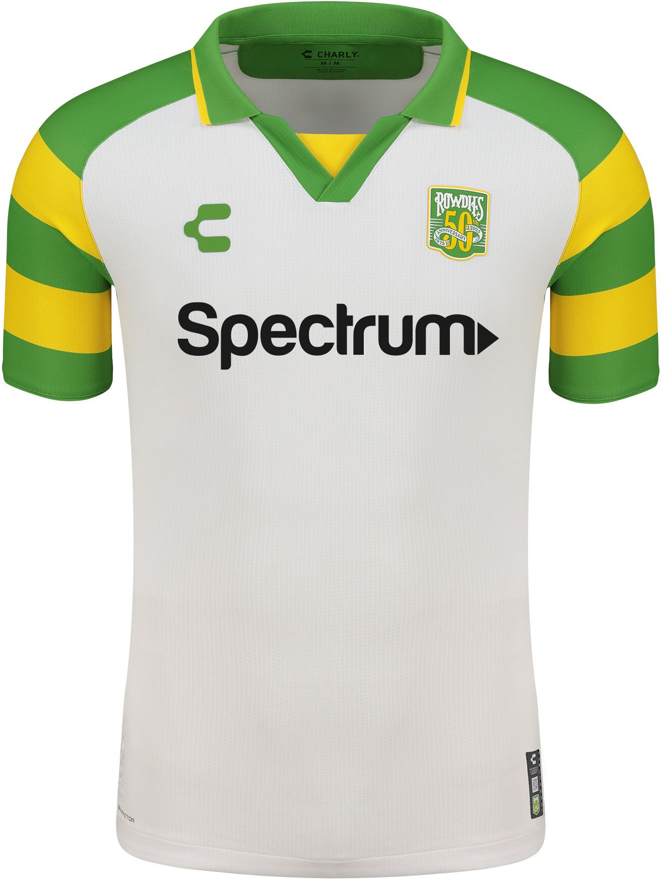 Charly Adult Tampa Bay Rowdies 2025-26 White Away Authentic Jersey