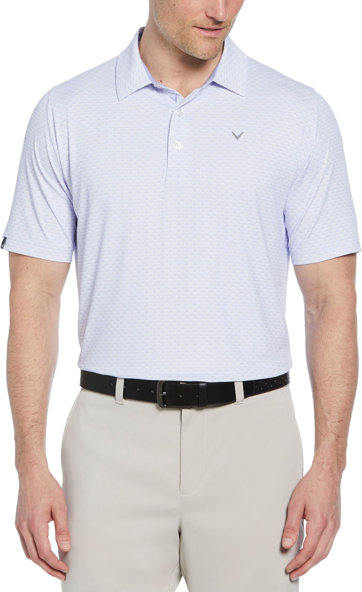 Callaway Men's Trademark Print Short Sleeve Golf Polo