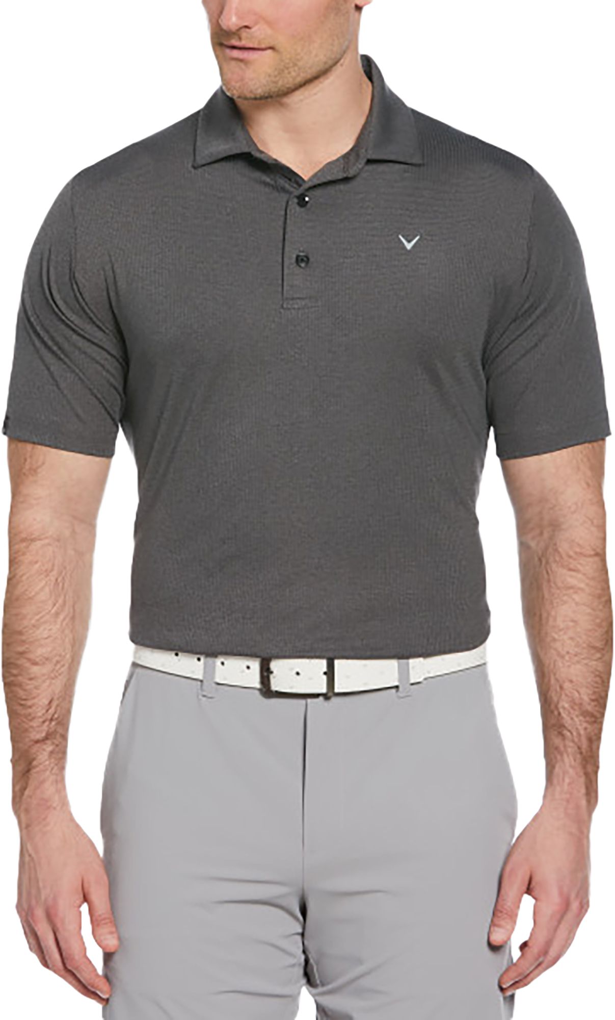 Callaway Men's Ventilated Classic Jacquard Golf Polo
