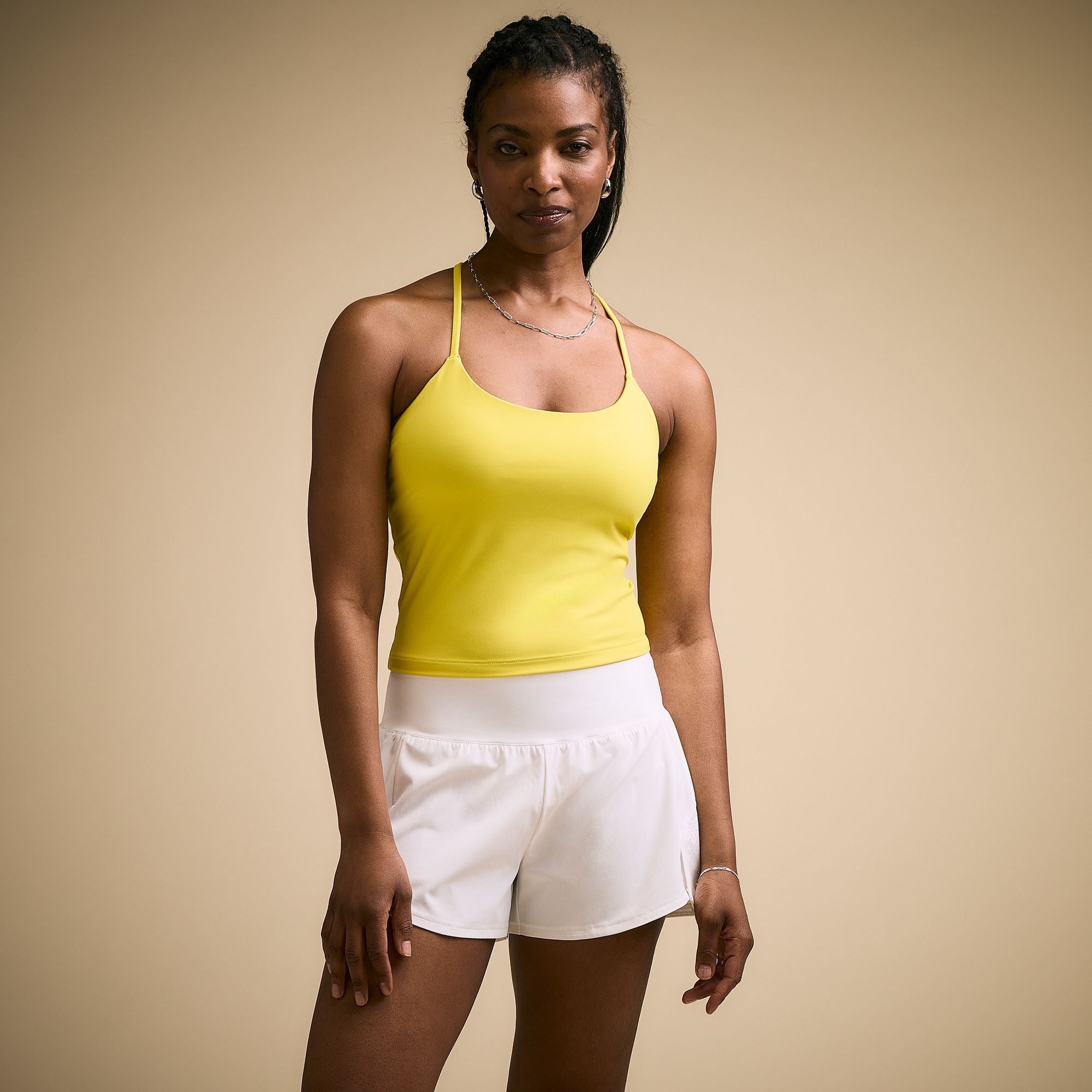 CALIA Women's Inspire T-Back Support Tank - Yellow