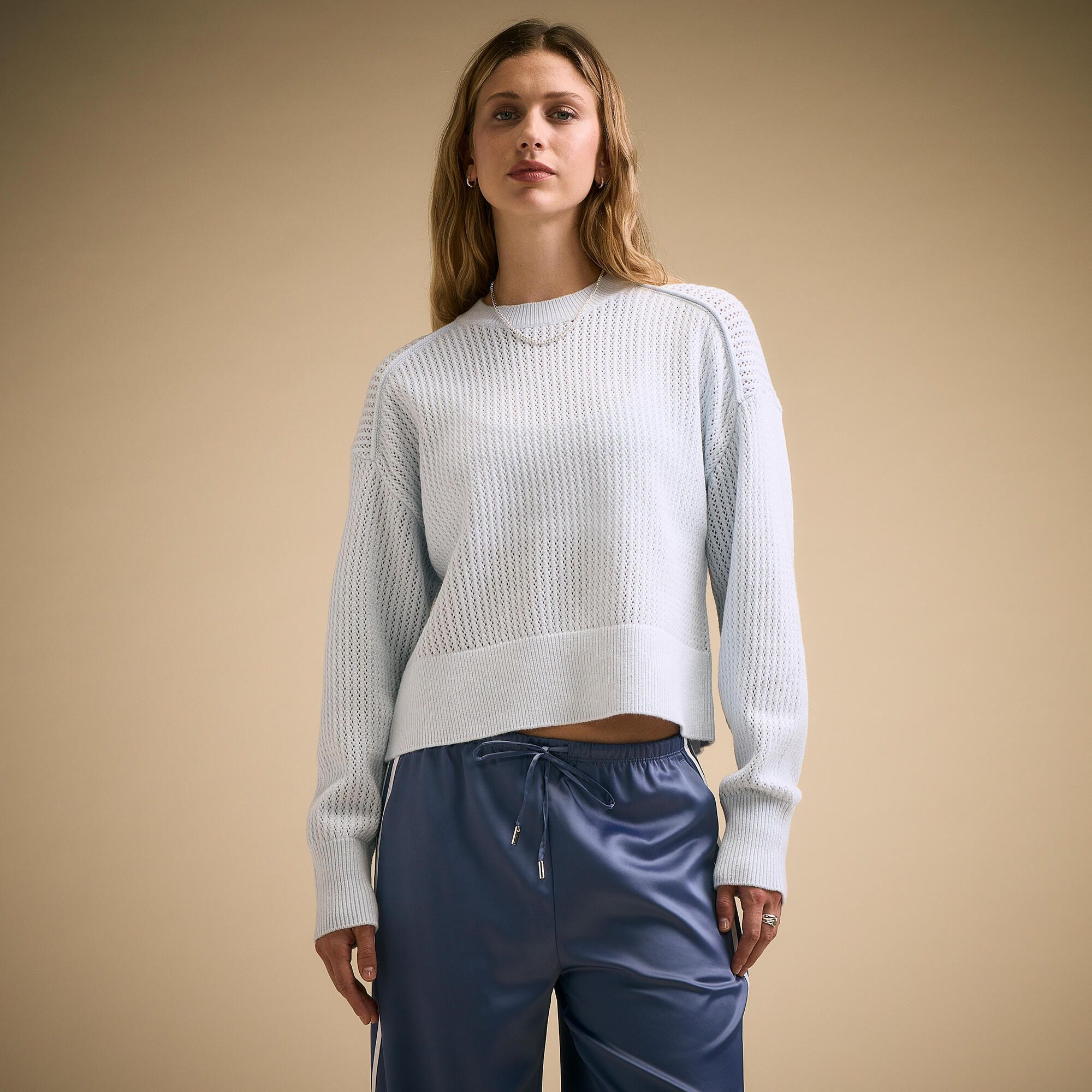 CALIA Women's Clean Crew Sweater