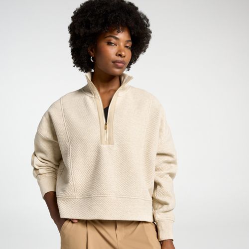 CALIA Women's Elevate Ripple 1/4 Zip Pullover