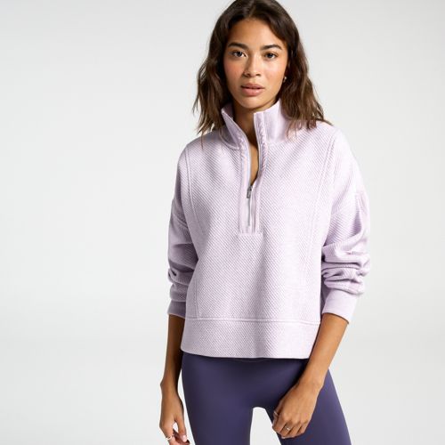 CALIA Women's Elevate Ripple 1/4 Zip Pullover