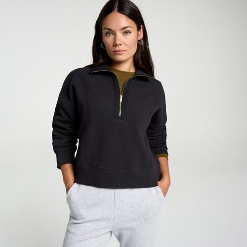 CALIA Women's Elevate Ripple 1/4 Zip Pullover