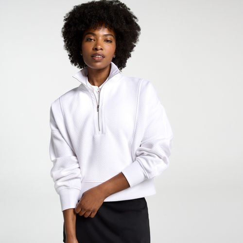 CALIA Women's Elevate Ripple 1/4 Zip Pullover