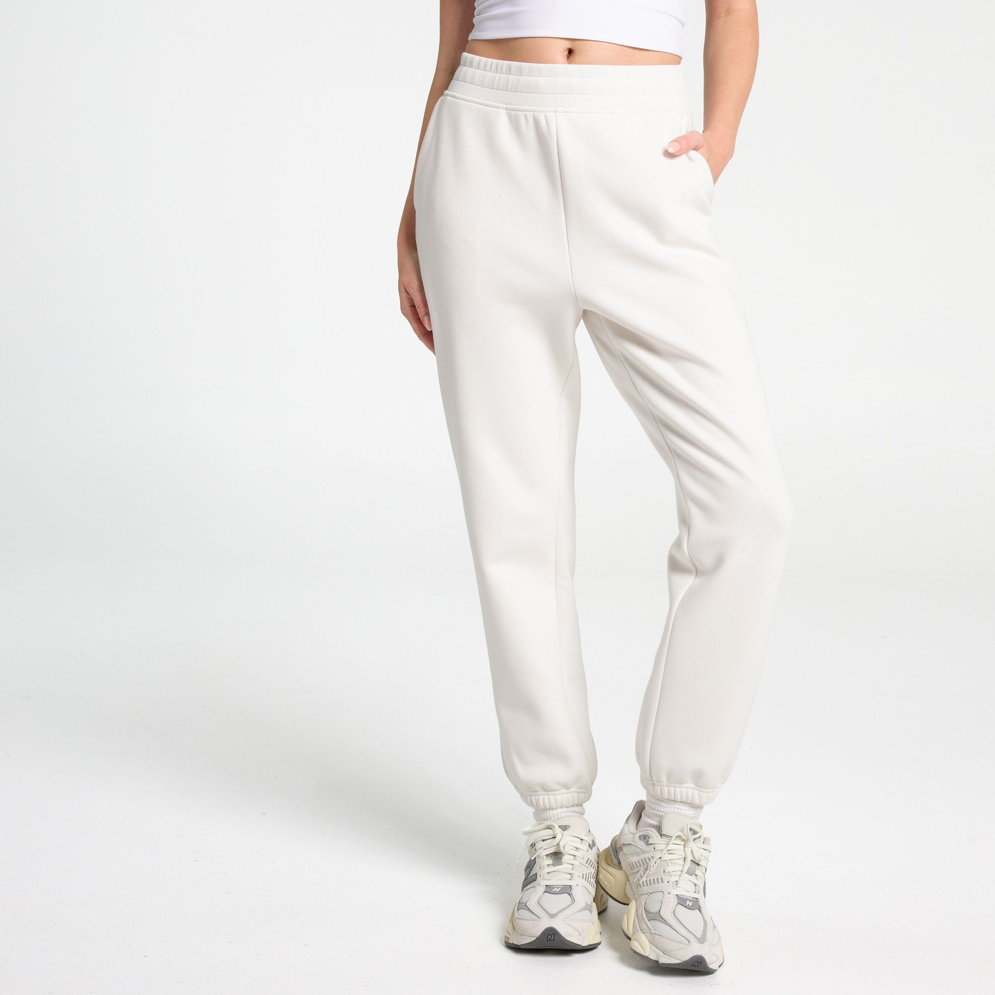 CALIA Women's Soft Scuba Brushed Fleece Cinch Jogger