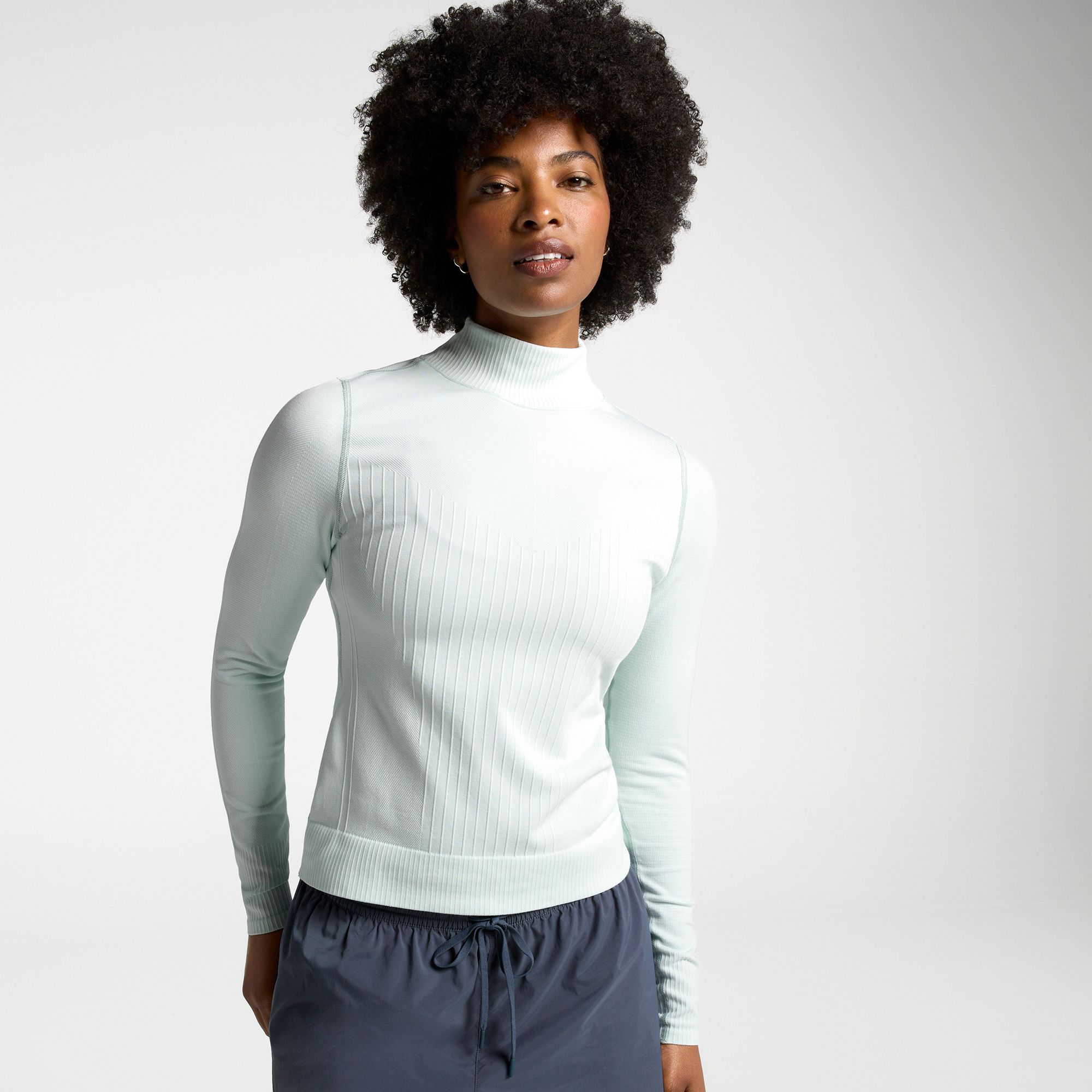 CALIA Women's Seamless Turtleneck Sweater