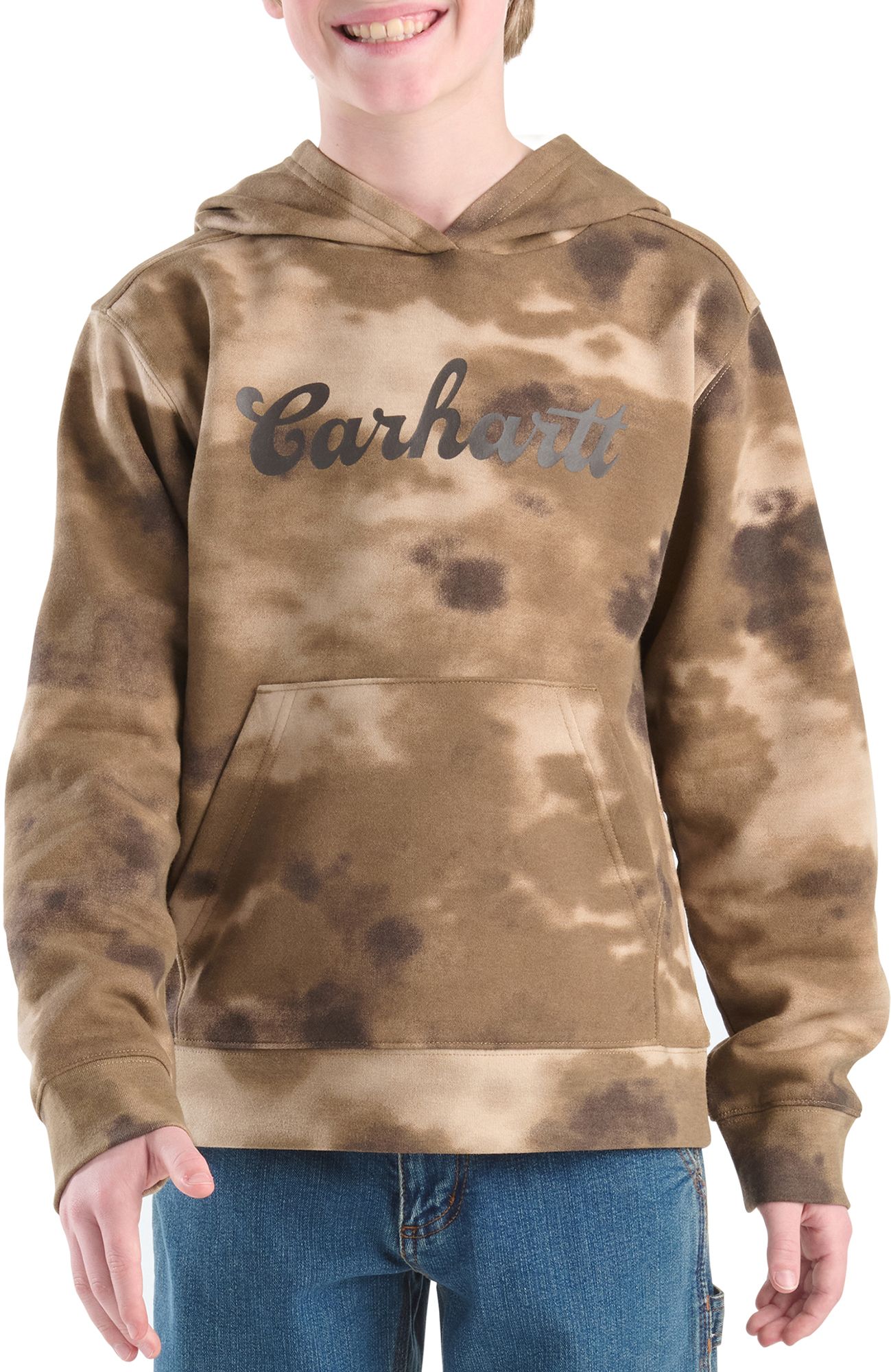 Carhartt Boys' Watercolor Camo Hoodie