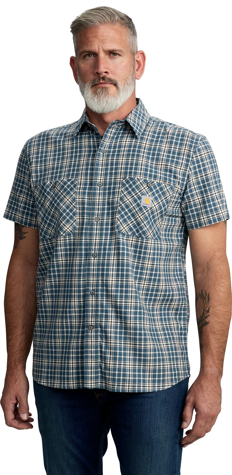 Carhartt Men's Lightweight Plaid Short Sleeve Shirt