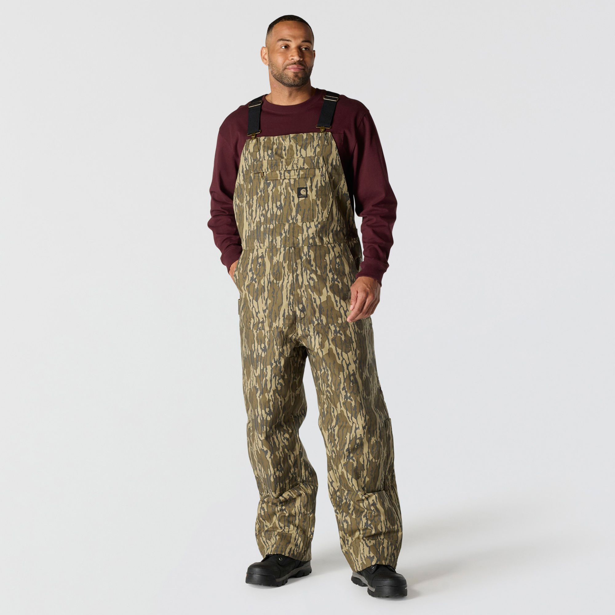 Carhartt Men's Rugged Flex Duck Insulated Camo Bib