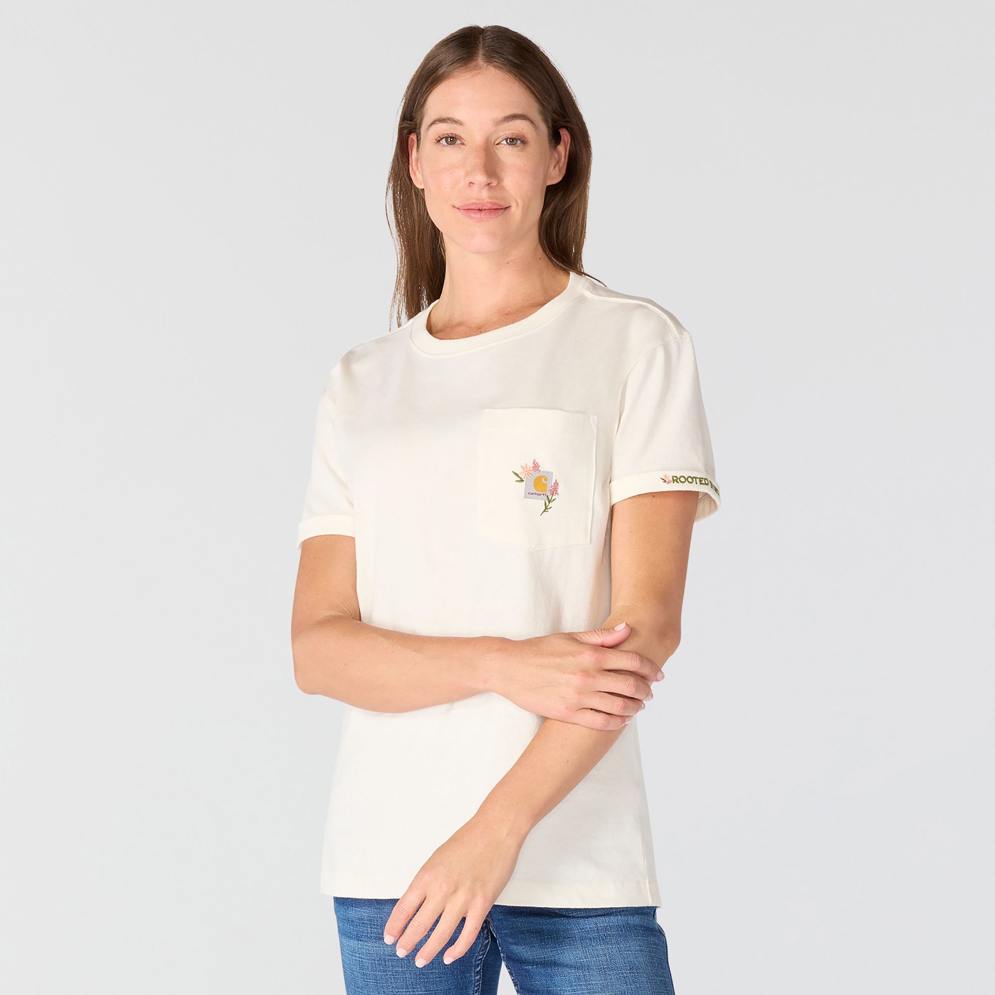 Carhartt Women's Floral Embroidery T-Shirt