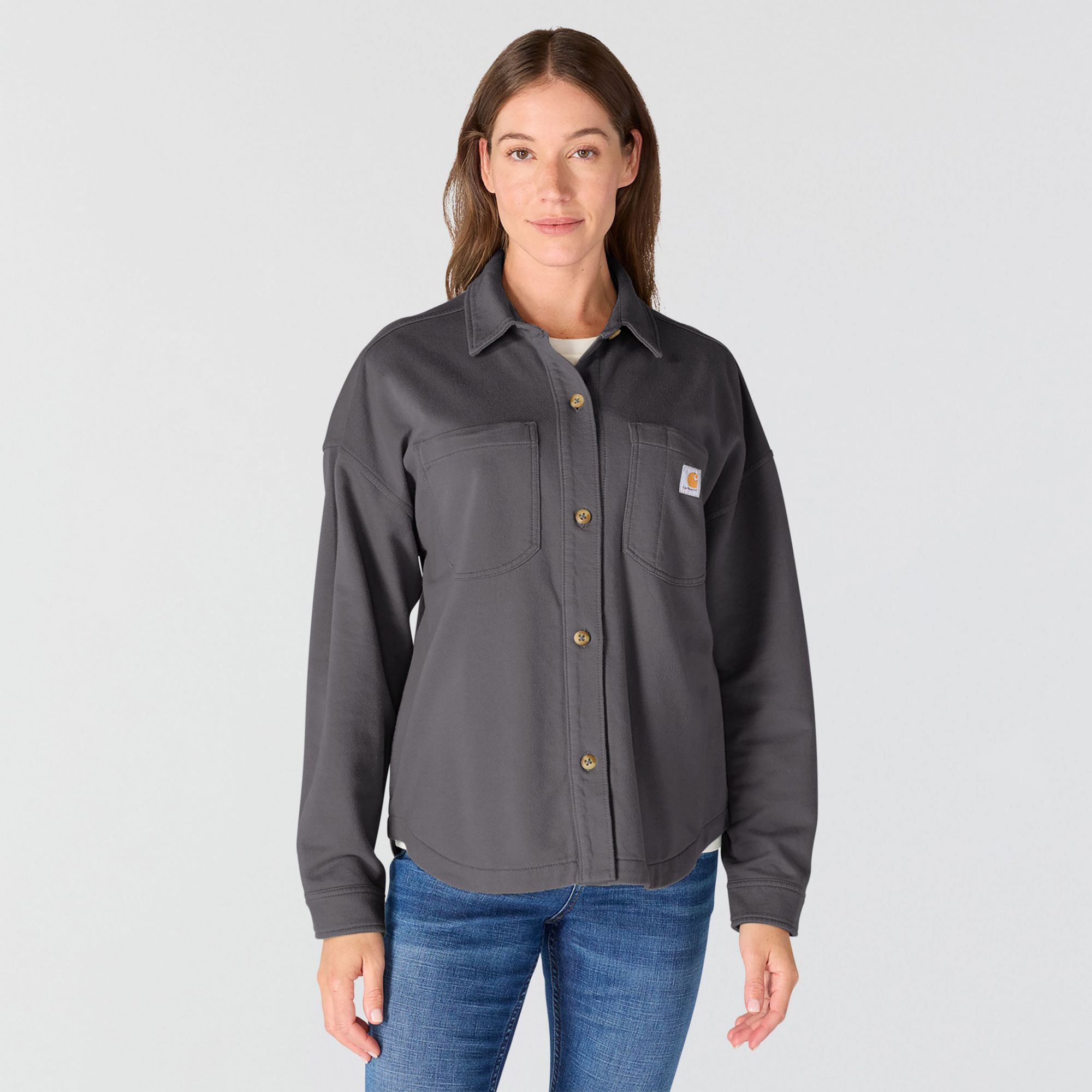 Carhartt Women's Cotton Durham Knit Overshirt | Shadow | M