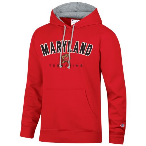 Champion Men's Maryland Terrapins Grey Reverse Weave Crew