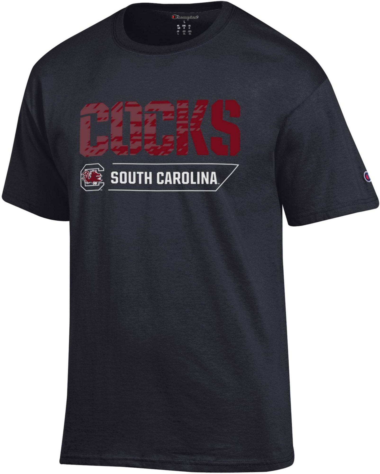 Champion Men's South Carolina Gamecocks Black Stack Bar T-Shirt