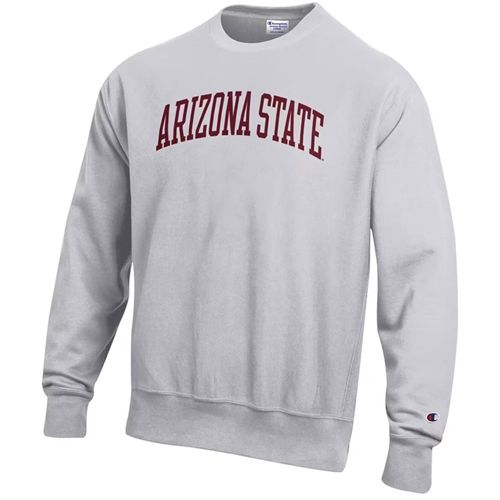 トップス Champion ASU REVERSE WEAVE Champion Men's Arizona State Sun Devils Grey Reverse Weave