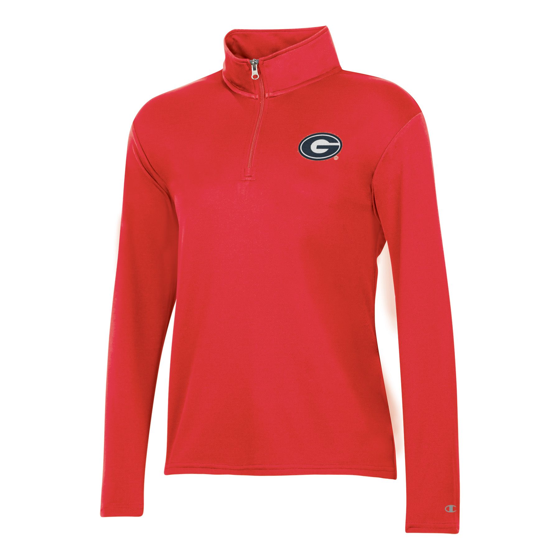 Champion Women's Georgia Bulldogs Red 1/4 Zip Pullover