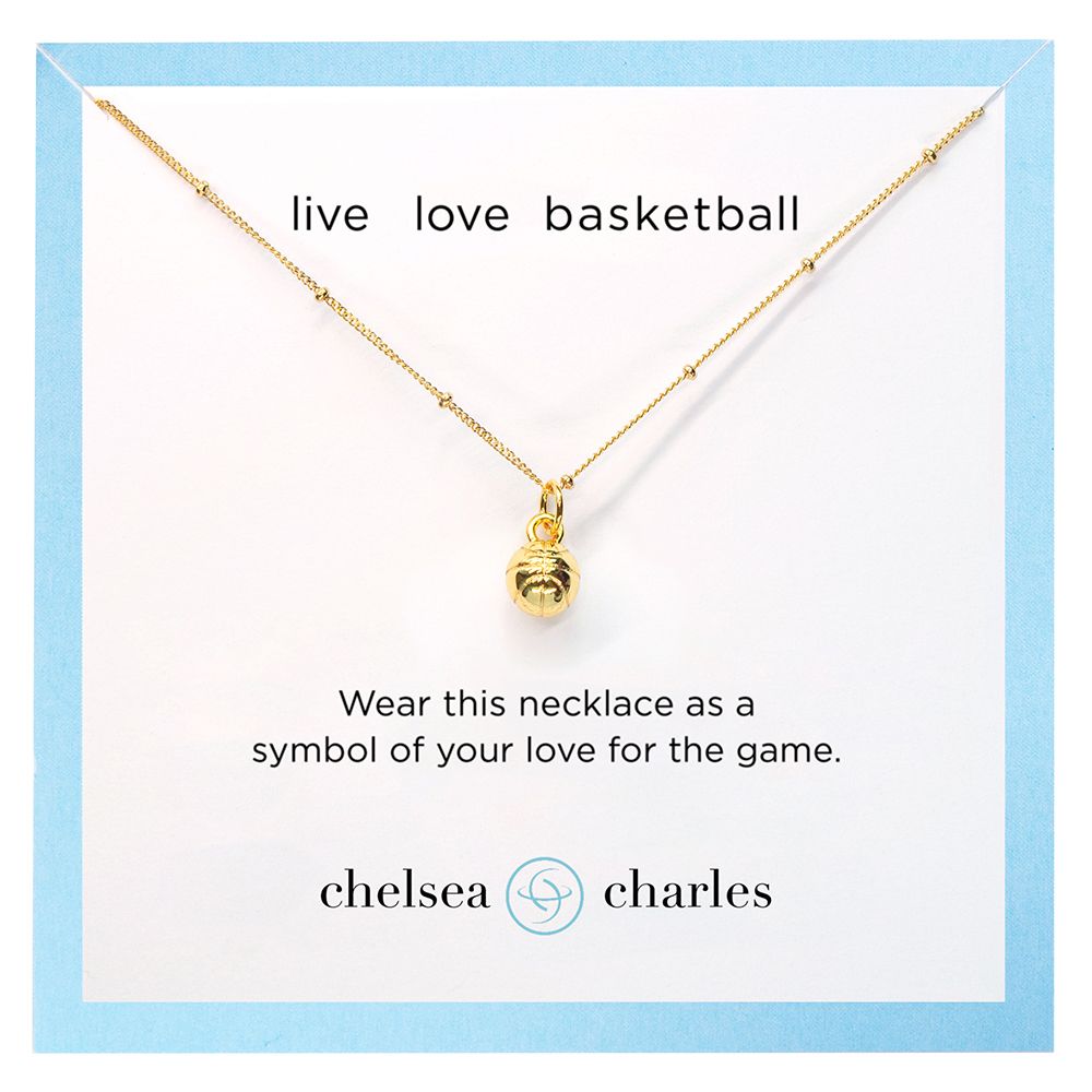 Chelsea Charles Basketball Necklace