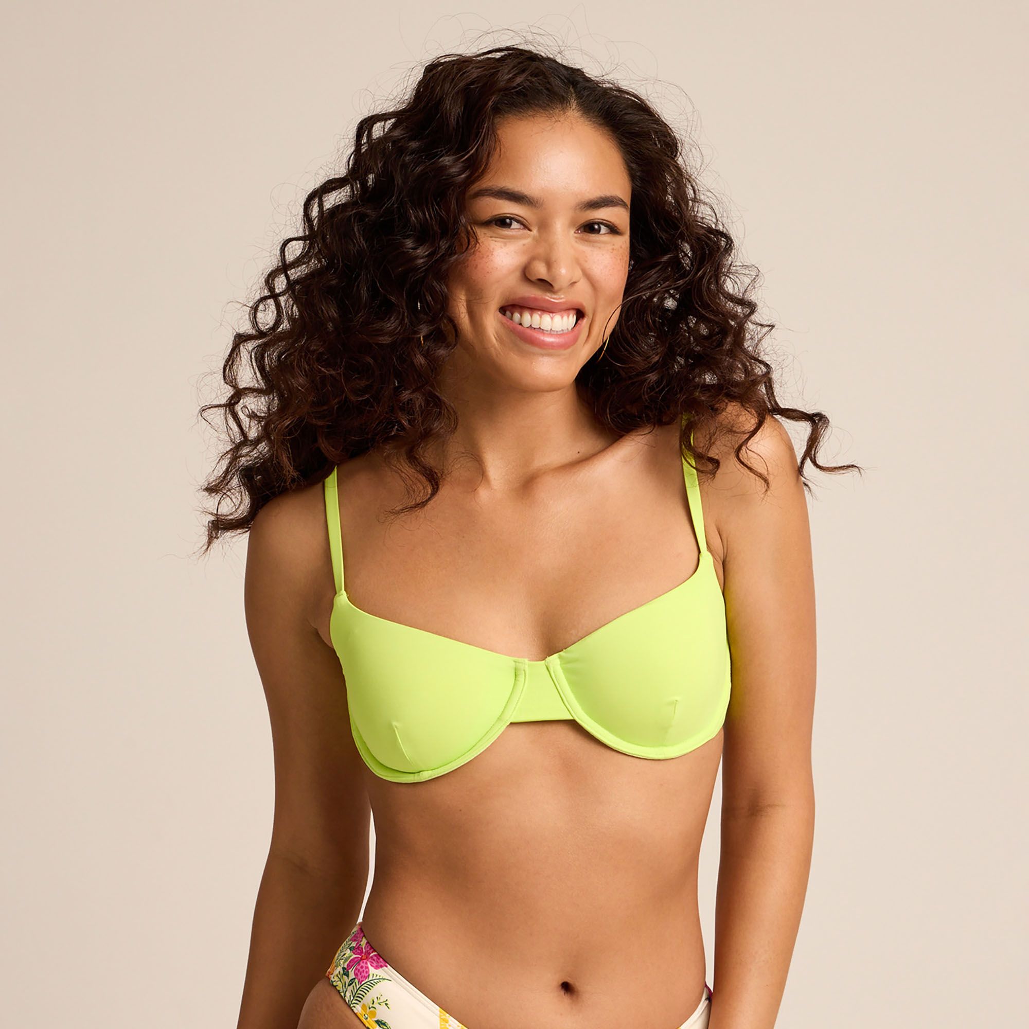 Cheekies Women's Hyper Girl Bikini Top - Green