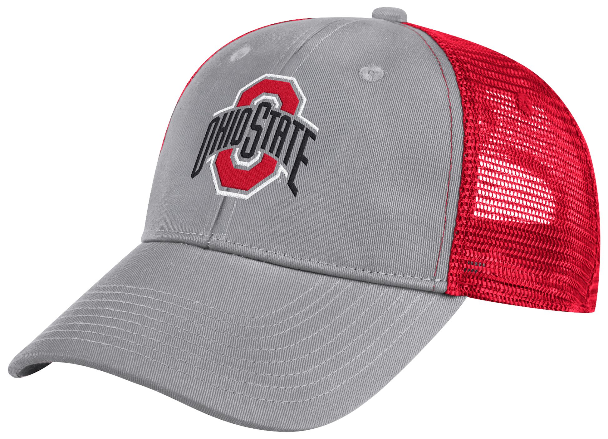 Colosseum Adult Ohio State Buckeyes Grey Undefeated Adjustable Hat