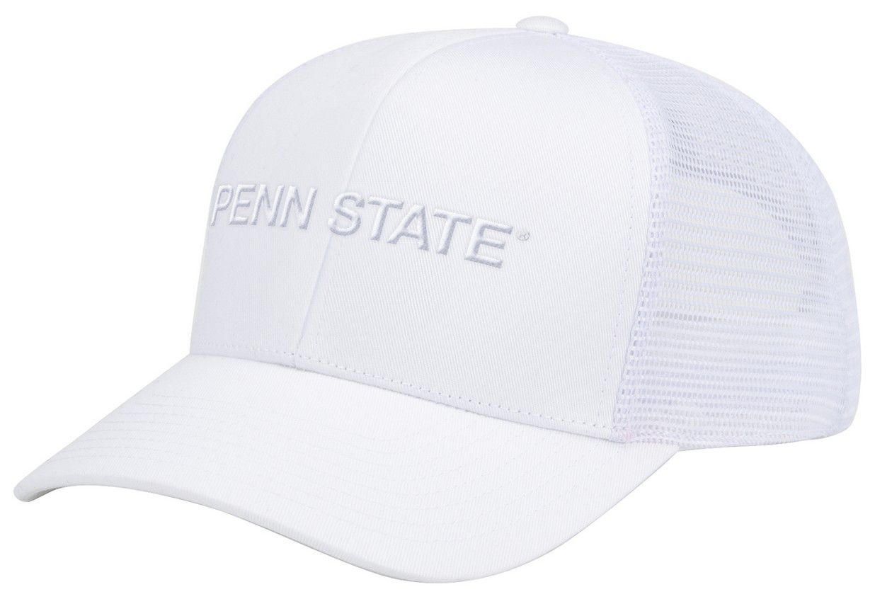 Colosseum Adult Penn State Nittany Lions White Adjustable Whiteout Hat