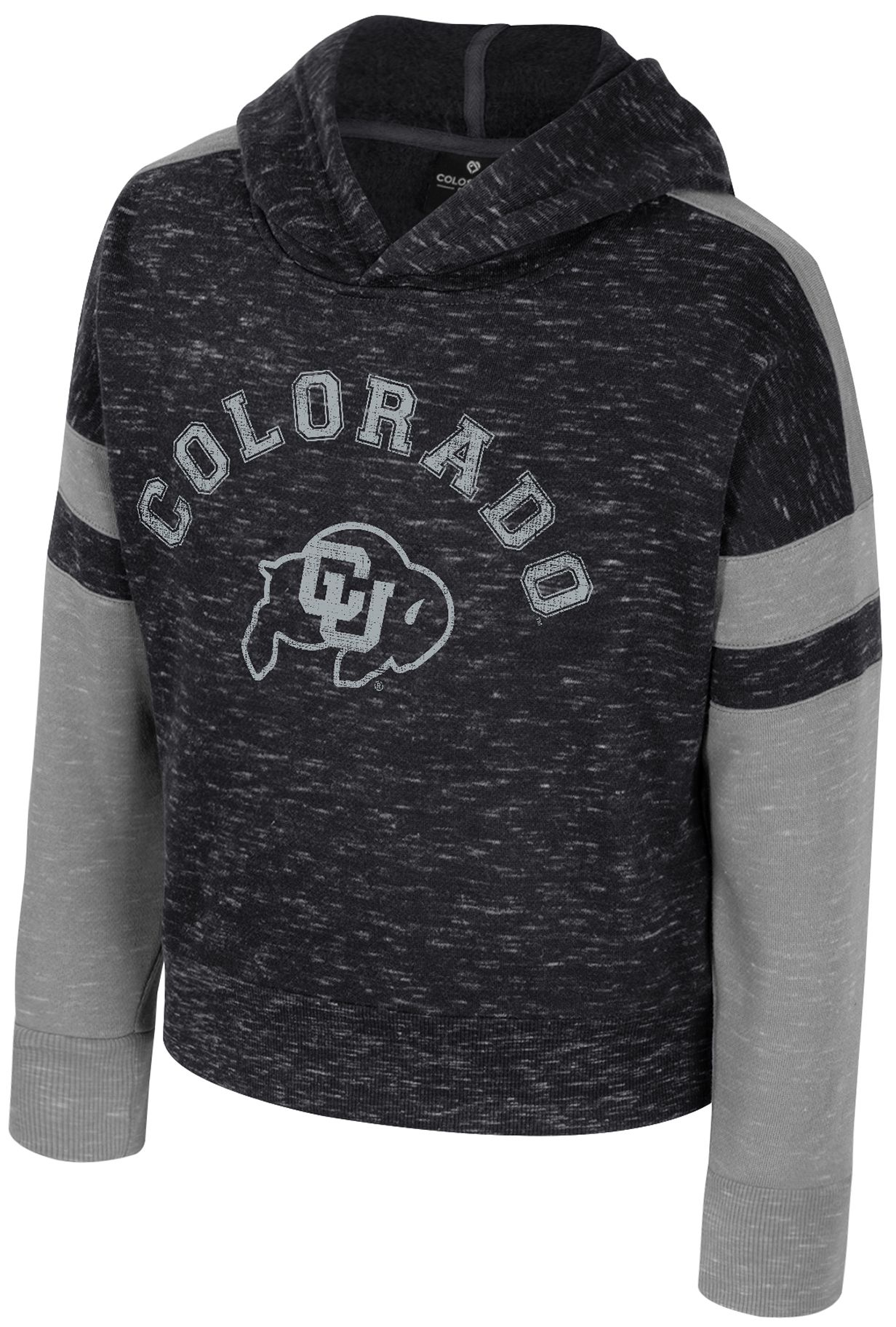 Colosseum Girls' Colorado Buffaloes Black Candy Kingdom Pullover Hoodie