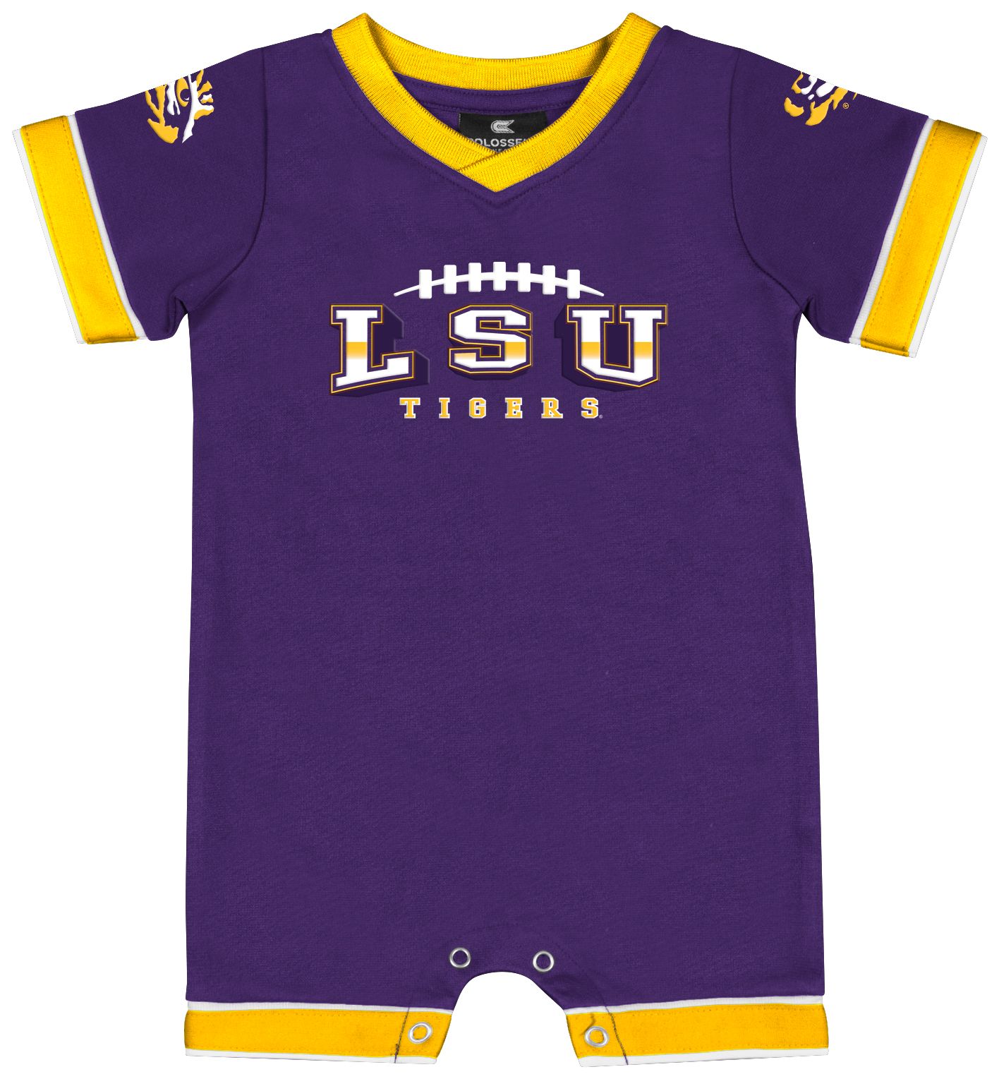 Colosseum Infant LSU Tigers Purple Romper