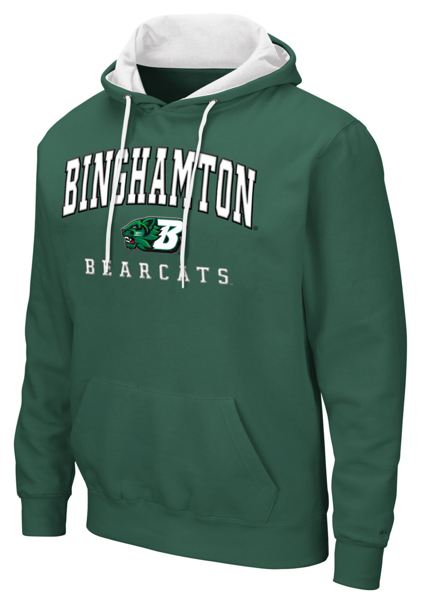 Colosseum Men's Binghamton Bearcats Green Pullover Hoodie